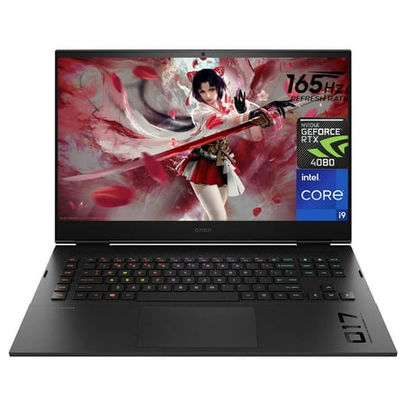 HP Omen Newest Ultimate i9 Gaming Laptop PC, 17.3" QHD 165Hz Display, Intel Core i9-13900HX, GeForce RTX 4080, 32GB DDR5 RAM, 1TB SSD, RGB Backlit KB, Win11 H