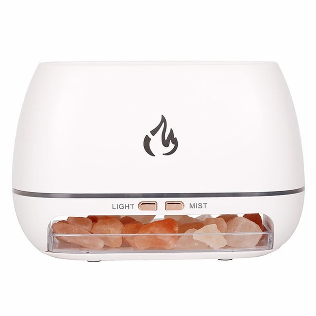 Coozy Diffuseur de Parfum de Roche pour la Maison, Lampe de Roche Déco, Base en Bois Véritable Sculptée à la Main