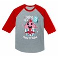 thumbnail image 1 of 3 Year Old Girl 3rd Birthday Funny Gift 3/4 Sleeve Baseball Jersey Toddler Shirt 3T Red, 1 of 3