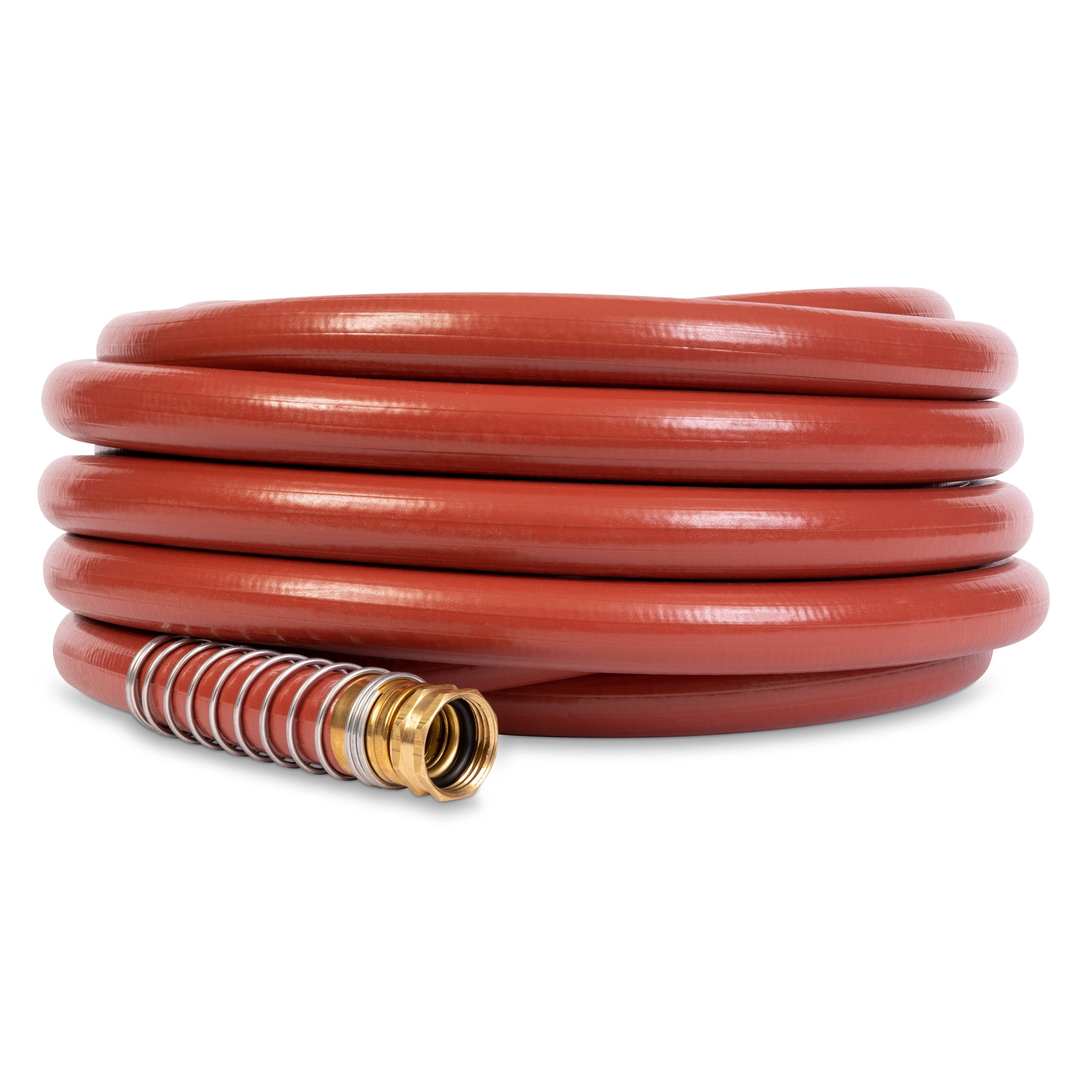 Gilmour Heavy-Duty Garden Hose, 5/8" x 25', 600 PSI, 8-Layer Construction, Kink-Resistant Design with Brass Couplings