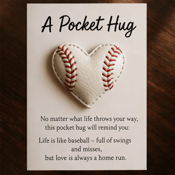 ZZkhGO Collection de Poche à Thème Sportif, Cartes d'Encouragement Inspirantes, Cadeau pour Amateur de Baseball pour Famille et Amis