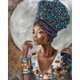 thumbnail image 2 of Kit de pintura de diamantes 5D, imagen de mosaico de taladro redondo completo para mujer africana DIY Likrtyny Oficina Multiescena Multifunción, 2 of 9