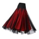 thumbnail image 5 of Falda de baile de salón para mujer, falda larga con , vestido de baile latino, falda española para mujer, disfraz de baile para fiesta de samba Rojo XL, 5 of 8