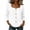 A-White, variant on CLOISE Womens 3/4 Sleeve Tops Plus Size Shirts Loose Solid Color V Neck Pullover Cotton Blend Casual Fall Clothes Pink M
