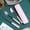 Pink three-piece set, variant on Pink Portable Stainless Steel Flatware Set with Ceramic Handle & Storage Case, Fork Spoon Chopsticks, Reusable Utensils for Students, Daily Use, Camping, Picnic & Travel