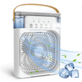 thumbnail image 1 of Enfriador de aire Zinker 600ml ventilador Evaporativo Portatil LED con 6 aspersores, 1 of 8