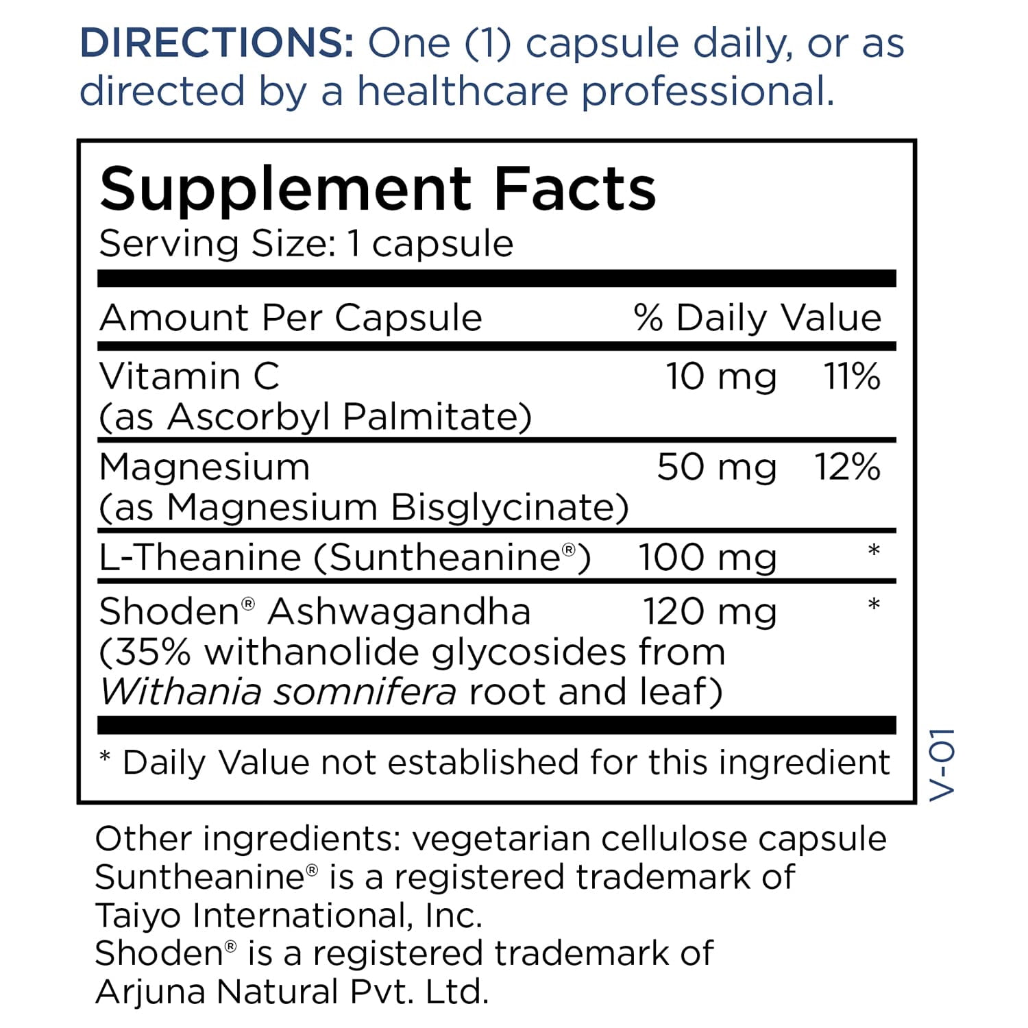 Metabolic Maintenance Ashwagandha Plus - Shoden Ashwagandha, L-Theanine & Magnesium - Stress Support - Vegetarian Capsules - Hypoallergenic Formula - 60 Servings - 60 Count