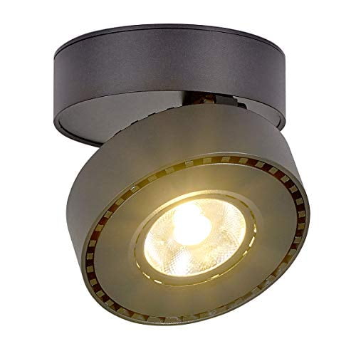 Topmo Indoor 12w Led Spotlight Adjustable Ceiling Light Surface Mounted Spotlights 3000k Warm White 10x6cm Wall Lamp Or Black Com - Surface Mounted Ceiling Spotlight Topmo Indoor 12w Led Spotlight Adjustable Ceiling Light Surface Mounted Spotlights 3000k Warm White 10x6cm Wall Lamp Or Black Com - Surface Mounted Ceiling Spotlight