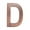 Antique Copper, variant on Architectural Mailboxes 3582B-D 4 in. Brass Floating House Letter D, Black