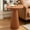 17" Brown, variant on Shaiailed 27" White Round Coffee Table,Low Round Coffee Table with Fluted Pedestal,Modern End Tables,Small Circle End Table for Living Room