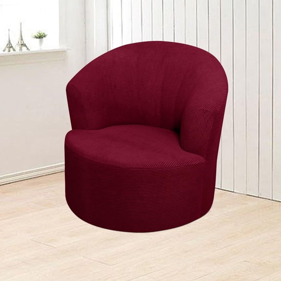 1 Sofa Cover Stretch Armchair Slipcovers Round Club Chair Couch Cover Armchair Cover for Recliner Sofa Modern Swivel Chair Slipcover Barrel Armchairs Cover