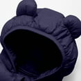 thumbnail image 4 of Children's Down Jackets Cute Warm Hooded Zipper Coats for Boys and Girls Lightweight Thick Outerwear Navy 4 Years, 4 of 5