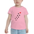 thumbnail image 2 of Dog Paw And Love Funny Toddler T-Shirts for Boys Girls (Pink, 4T), 2 of 5