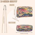 thumbnail image 4 of FORMRS Women Crossbody Purse with Chain Strap Vegan Leather Shoulder Handbag, Green Floral Wave, 4 of 7