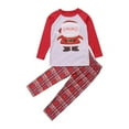 thumbnail image 2 of Viworld Christmas Family Matching Pajama Set Santa Clous Long Sleeve Top Long Pants Sleepwear Homewear, 2 of 3