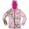 Girls' AP Pink Branded Camo Zip Front Hoodie