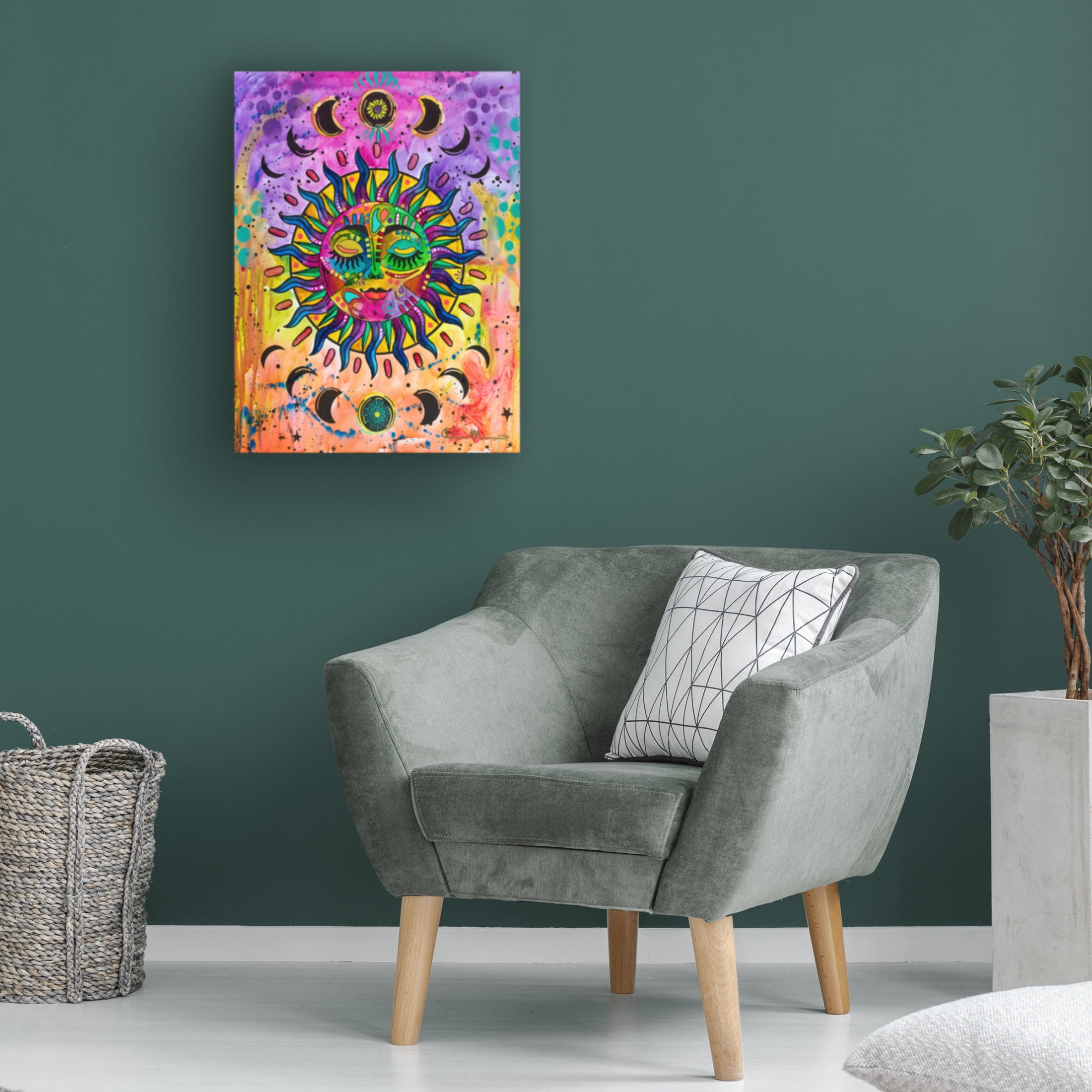 Canvas Wall Art - Dean Russo 'Sun' Wall Art for Living Room, Bedroom, or Office Décor by Trademark Fine Art - 35 x 47 Inches