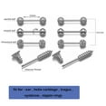 thumbnail image 2 of Jovivi 16G Barbell Piercing Earrings 12mm Bar Pin Helix Cartilage Tragus Stud Earring Eyebrow Lip Nipple Stud Silver Body Piercing Jewelry 8pcs, 2 of 5
