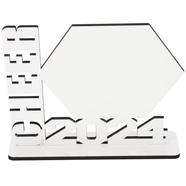 Minkissy Graduation Decor Sublimation Picture Frame for Wall Hanging in White MDF 1Set