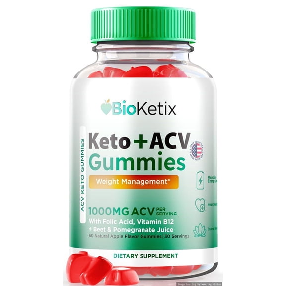 BioKetix Keto ACV Gummies, BioKetix Gummies, Official Keto ACV Formula Supplement, All Natural Bio Ketix Gomitas, Apple Cider Vinegar 2000 mg Reviews (60 Gummies)