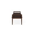 thumbnail image 2 of Pemberly Row Waiting Reception 3 Seat Bench Wood Frame in Brown, 2 of 5