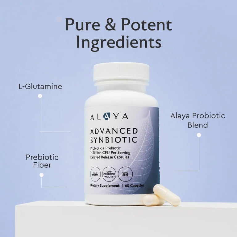 Alaya Naturals Advanced Synbiotic - Pre & Probiotics for Gut