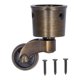 thumbnail image 1 of Round Cup Caster Zinc Alloy Vintage Matt Exquisite Sturdy Durable Stable Silent Wheel Dia Swivel, 1 of 4