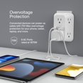 thumbnail image 3 of Belkin - Tira de alimentaci&oacute;n con Protector de sobretensiones de 6 Tomas, Lista UL, Montaje en Pared con 6 tomacorrientes de CA, protecci&oacute;n contra sobretensi&oacu Belkin NA, 3 of 6