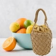 thumbnail image 2 of Wiywef Woven Women Handbag Female Straw Mesh Bag Summer Beach Bags Handmade Bucket Net Bag Rattan Knitte -handle Tote, 2 of 7