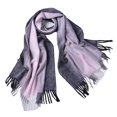 thumbnail image 2 of Pañuelo pashmina para la cabeza, estola tipo cárdigan grande y suave con flecos, negro y rosa Negro + rosa Yuyangstore Winter Warm Shawl Cardigan, 2 of 6