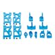 thumbnail image 4 of Para WLtoys XKS 144001 RC Racing Car delantero trasero de aluminio, 4 of 8