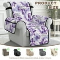 thumbnail image 4 of TSOVTHRID Non Slip Recliner Slipcover Spandex Soft Fitted Sofa Couch Cover, Washable Recliner Chair Cover Purple Butterfly Tie Dye Print Furniture Protector with Elastic for Pet, 4 of 7
