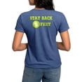 thumbnail image 2 of CafePress - Stay Back 6 Feet (Neon/Blkbg) T Shirt - Womens Tri-blend T-Shirt, 2 of 5