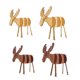 thumbnail image 5 of Inteprter Ciervo Forma Ornamento Fawn Animal Decoración Accesorios Kits de decoración para fiestas café profundo 16*14cm Inteprter HA0624-03B, 5 of 6