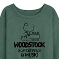 thumbnail image 3 of Woodstock - 3 Days of Peace & Music - Outline Drawing - Women's Lightweight French Terry Long Sleeve Shirt, 3 of 5