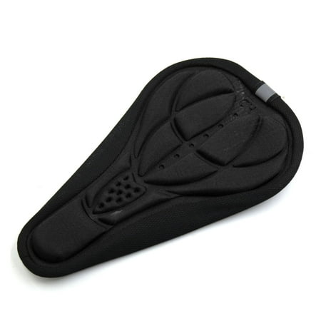 3D Silicone Pad Seat Saddle Cover Soft Cushion Black for Car MTB Bike