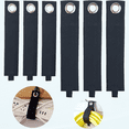 thumbnail image 1 of Heavy Duty Storage Straps by , 6 Assorted Pack 3M/3L, Hook and Loop Adjustable Strap Holder, Extension Cord Organizer Hanger for Cables, Hoses, Rope and More (Black), 1 of 5