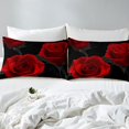 thumbnail image 4 of juego de cama de lujo Rosa Floral Funda Nórdica para Niñas Mujeres Pareja Amante, 4 of 6