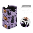 thumbnail image 3 of Yayeee Freestanding Laundry Hamper with Handle Collapsible Large Storage Basket for Clothes, Halloween Cats, 3 of 7