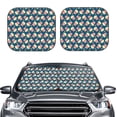 thumbnail image 6 of Lsque Popcorn With Glasses 2 PCS Windshield Sun Shade | CarFoldable Window Covers | Car Accessories Reflect UV for Universal Cars SUV Truck | Large, 6 of 7