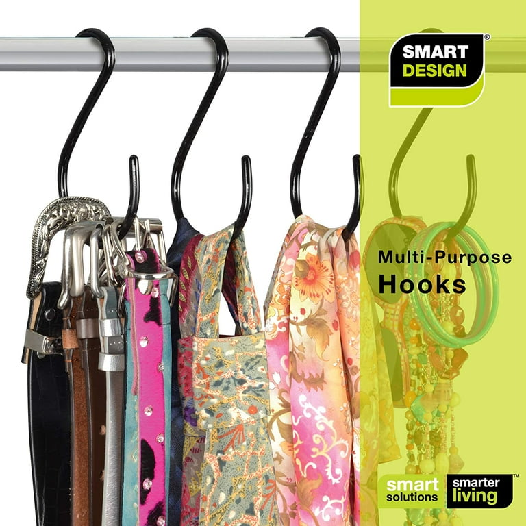 Metal Multi-Purpose Hooks Unique Twist Design Strong Hooks Closet