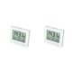 thumbnail image 3 of Moyic Reloj despertador LCD de alta definición Fecha digital Reloj ajustable Relojes LED Termómetro Temperatura Relojes de escritorio Blanco 2piezas, 3 of 6