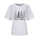 thumbnail image 4 of Puntoco Blusa informal de cuello redondo con estampado navideño para mujer, 4 of 4