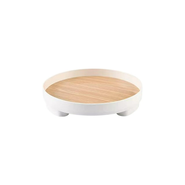 Scandinavian-Inspired Plastic Tea Tray for Living Room, Multi-Purpose Rectangle Serving Tray for Cups, Snacks, and Fruits, Lightweight and Space-Saving Design