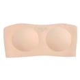 thumbnail image 4 of Gtoiithly Breathable Seamless Transparent Women's Bra with Detachable Straps for Comfort and Style Beige XL, 4 of 6