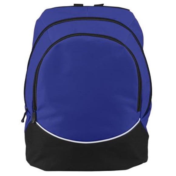 1915A Large Tri-Color Backpack, Purple - All