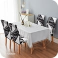 thumbnail image 2 of Chair Covers for Dining Chairs Set of 4,Marble Stretch Dining Room Chair Cover Kitchen Parsons Chair Slipcovers (Pack of 4, Marble), 2 of 6