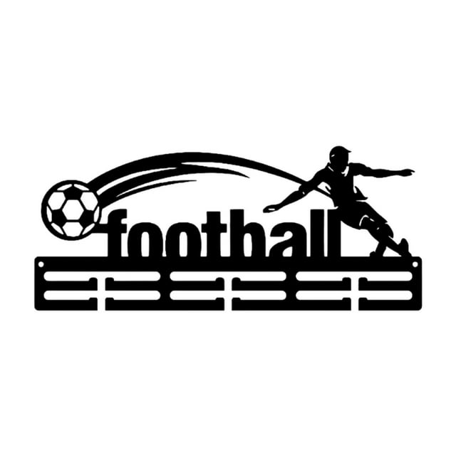 Perchero para medallas, colgador de pared para medallas, estante para colgar, resistente, para montar en la pared. fútbol americano