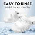 thumbnail image 3 of Woman's Comfort Slides with Adjustable Strap EVA Flat Pillow Sandals- Open Toe Cloud Slides Soft Thick Sole Non-Slip Indoor & Outdoor, 3 of 7