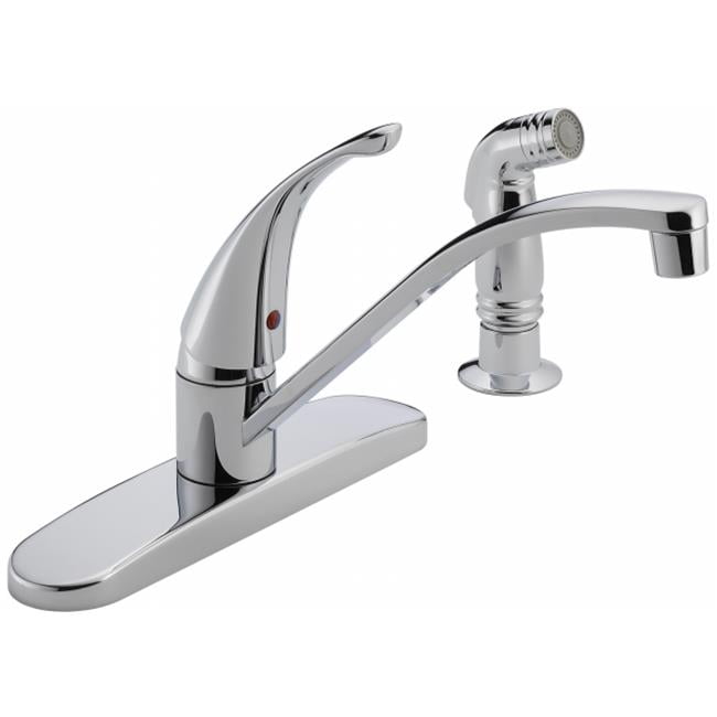 Delta Faucet P188500lf Chrome Single Handle Kitchen With Side Spray